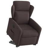 Fauteuil inclinable marron foncé tissu