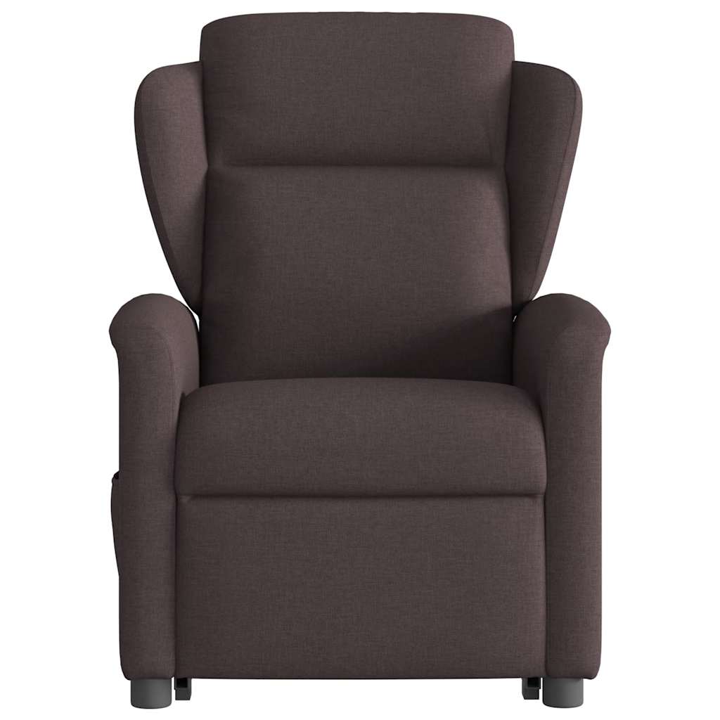Fauteuil inclinable marron foncé tissu