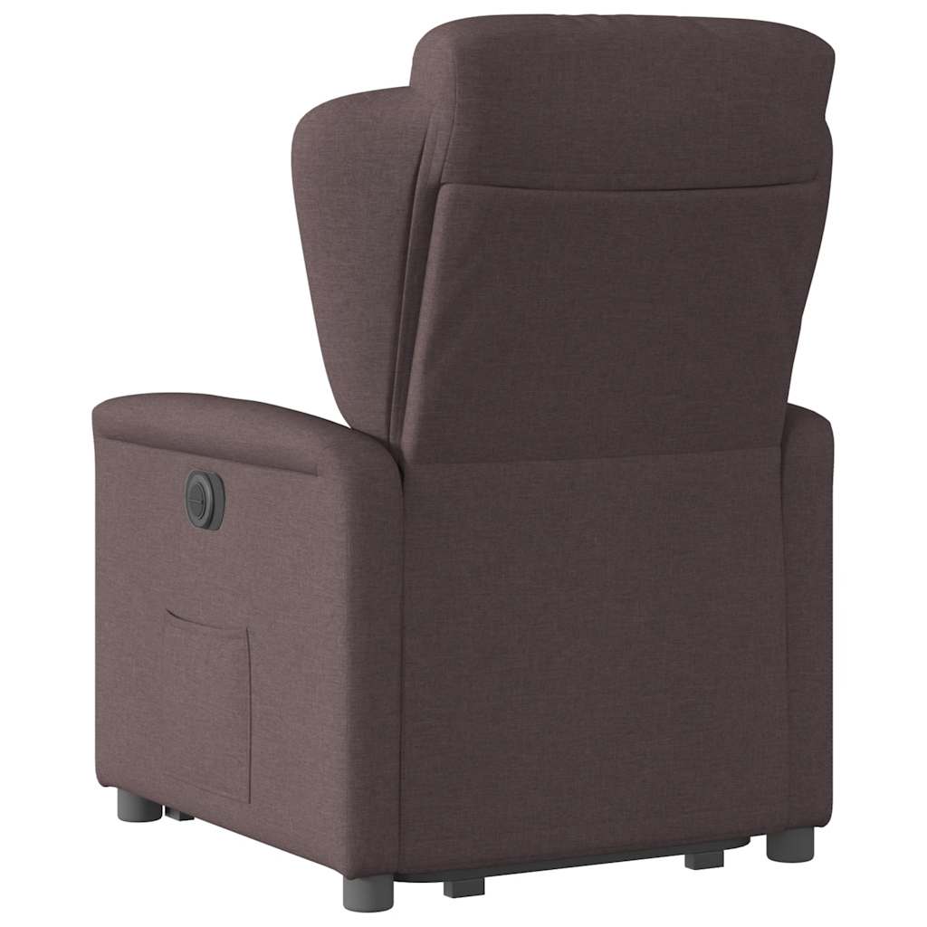 Fauteuil inclinable marron foncé tissu