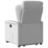 Fauteuil inclinable gris nuage tissu