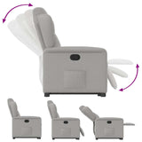 Fauteuil inclinable gris nuage tissu