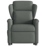 Fauteuil de massage inclinable Gris foncé Tissu