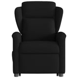 Fauteuil de massage inclinable Noir Tissu