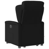 Fauteuil de massage inclinable Noir Tissu