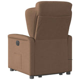 Fauteuil de massage inclinable Marron Tissu