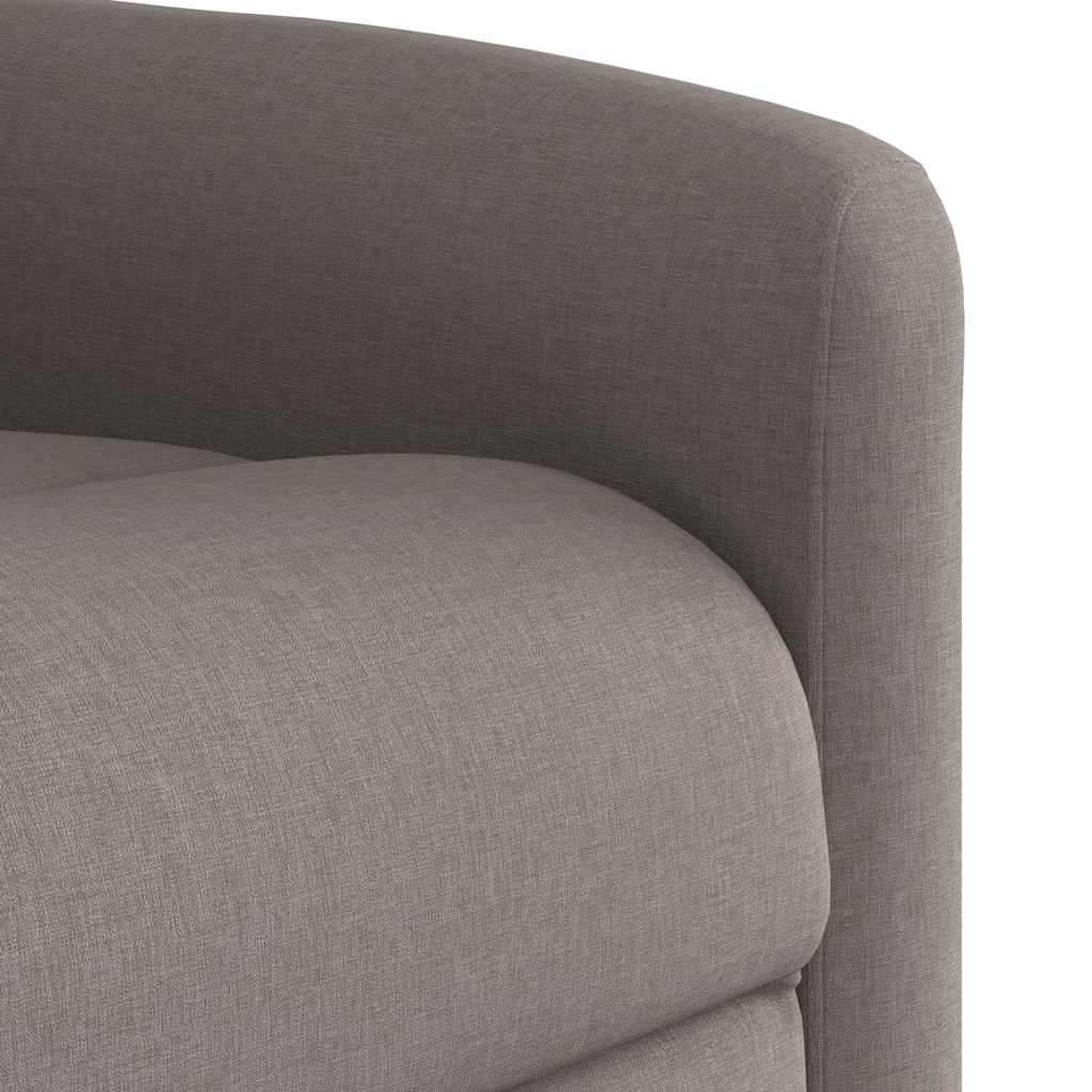 Fauteuil inclinable de massage Taupe Tissu
