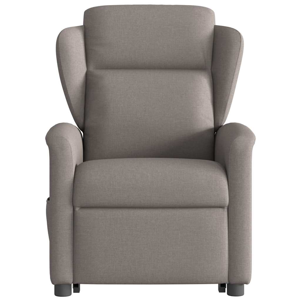 Fauteuil inclinable de massage Taupe Tissu