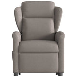 Fauteuil inclinable de massage Taupe Tissu