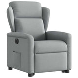Fauteuil inclinable électrique gris clair tissu