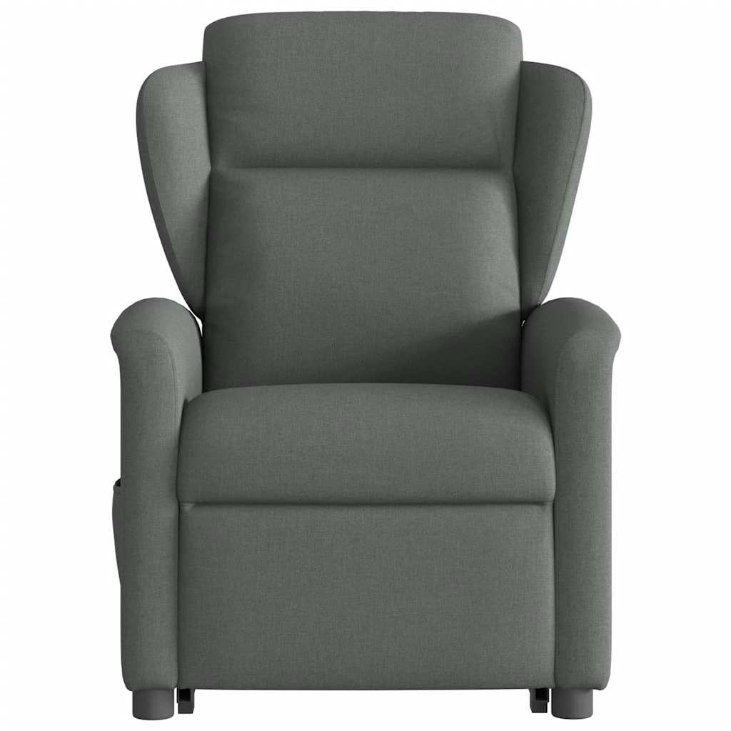 Fauteuil inclinable électrique gris foncé tissu