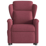 Fauteuil inclinable électrique rouge bordeaux tissu