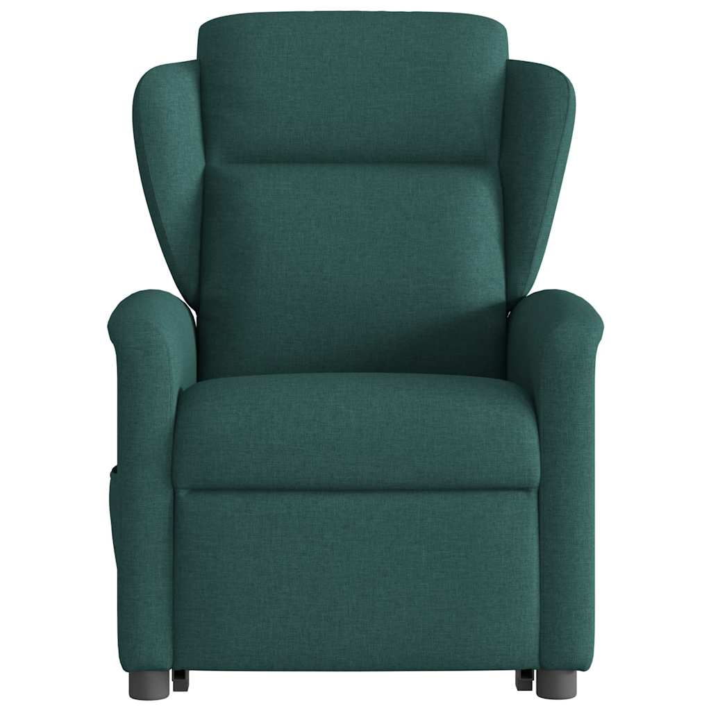 Fauteuil inclinable électrique vert foncé tissu