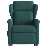 Fauteuil inclinable électrique vert foncé tissu