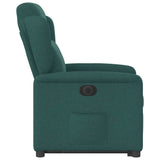 Fauteuil inclinable électrique vert foncé tissu
