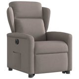 Fauteuil inclinable électrique taupe tissu