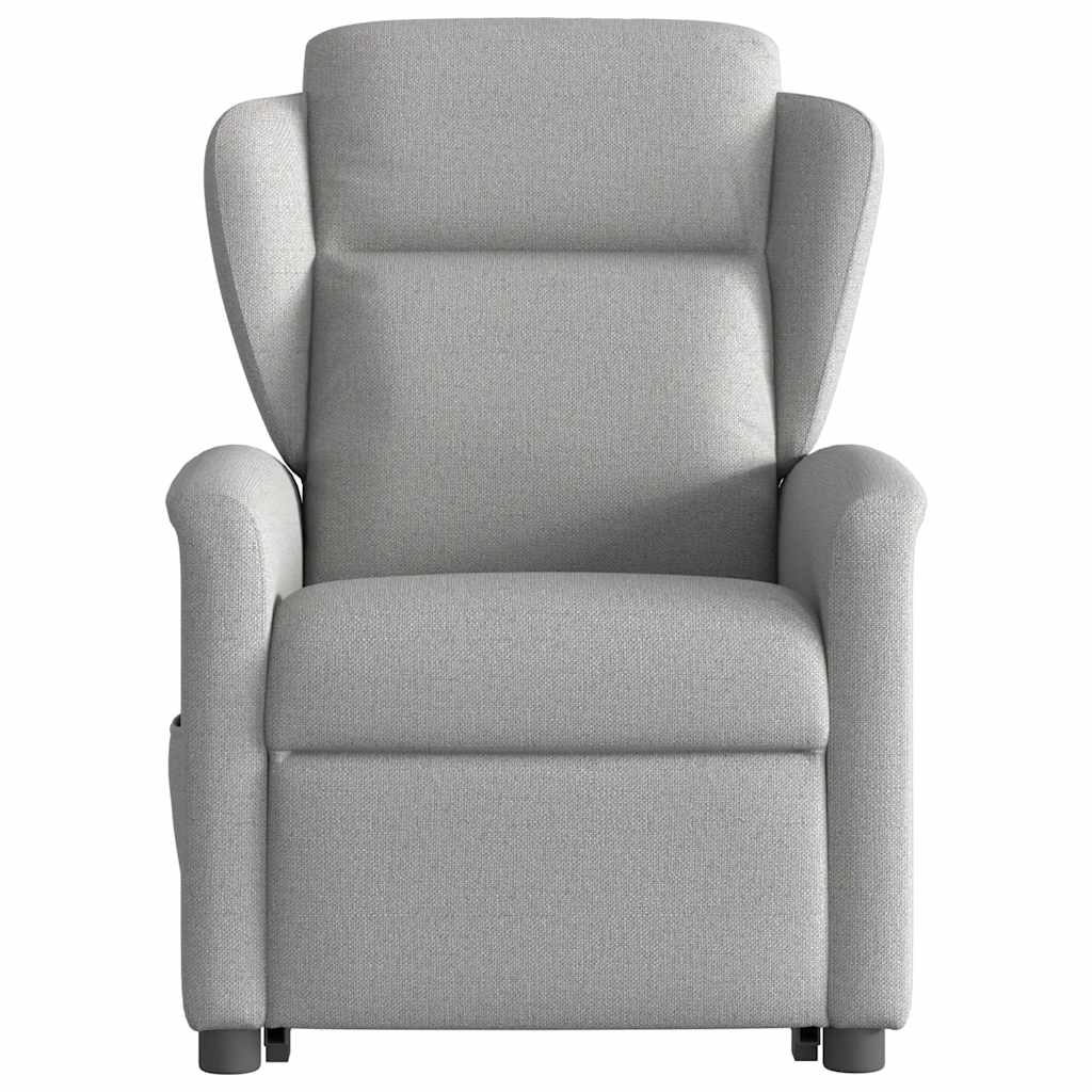 Fauteuil inclinable électrique gris nuage tissu