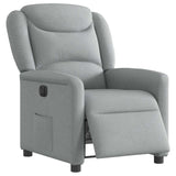 Fauteuil inclinable électrique Gris clair Tissu