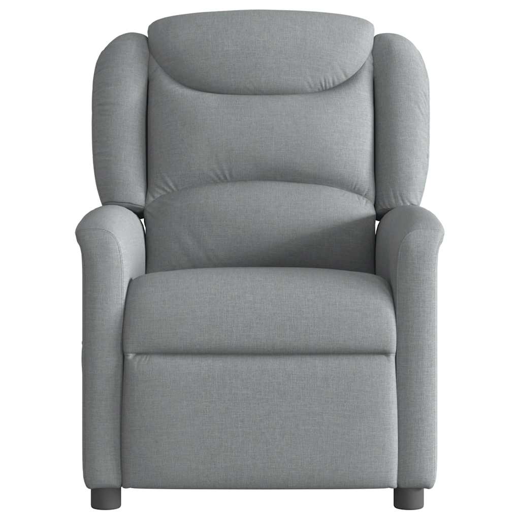 Fauteuil inclinable électrique Gris clair Tissu