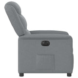 Fauteuil inclinable électrique Gris clair Tissu