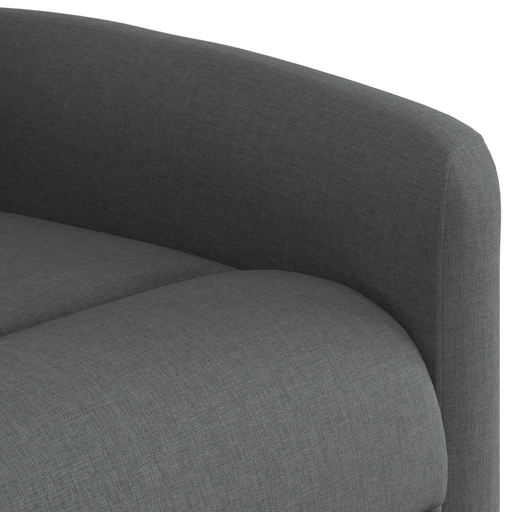 Fauteuil inclinable électrique Gris foncé Tissu
