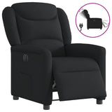 Fauteuil inclinable électrique Noir Tissu