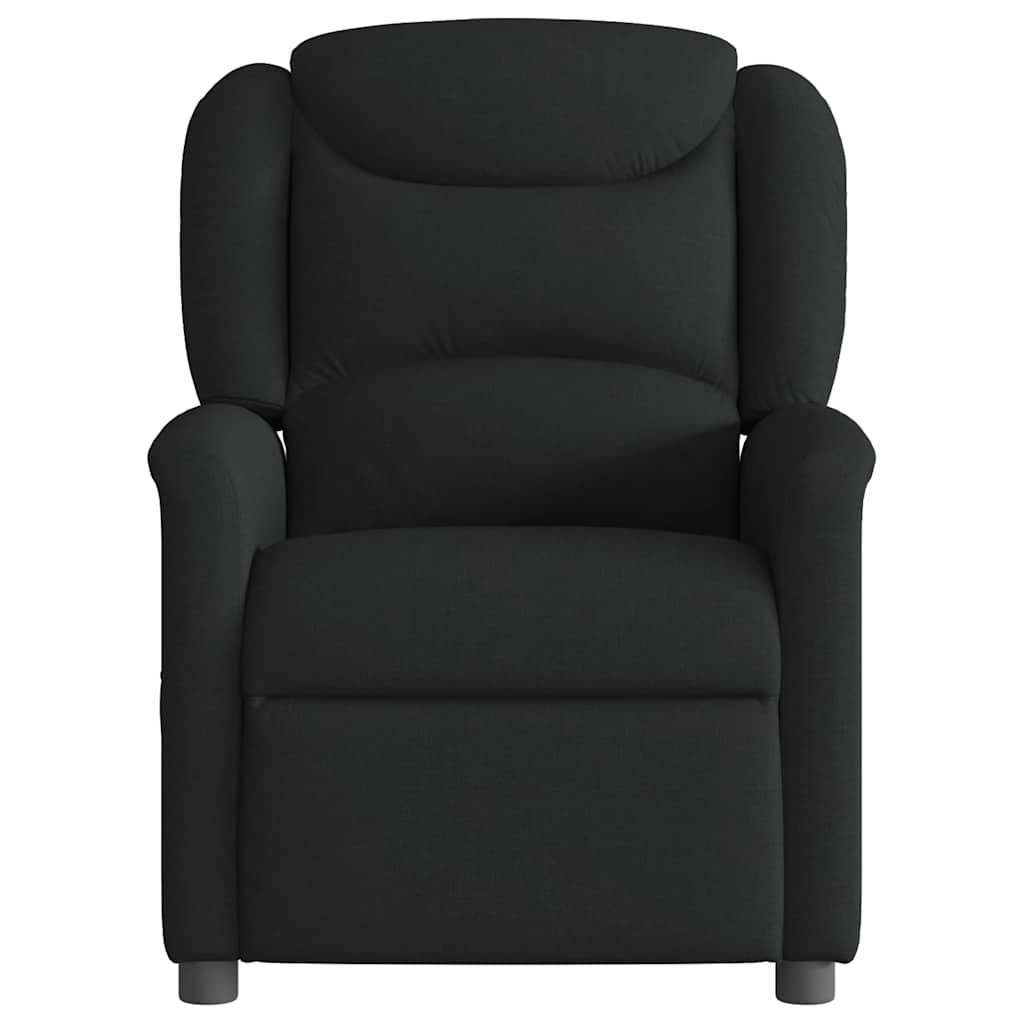 Fauteuil inclinable électrique Noir Tissu