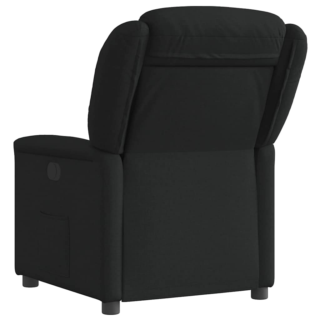 Fauteuil inclinable électrique Noir Tissu