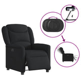 Fauteuil inclinable électrique Noir Tissu