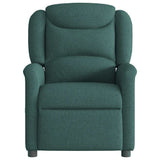 Fauteuil inclinable électrique Vert foncé Tissu