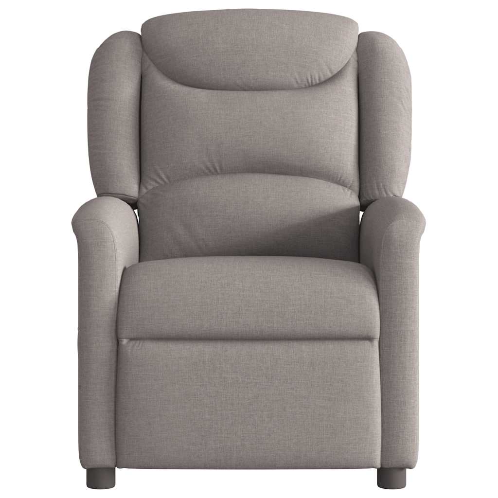 Fauteuil inclinable électrique Taupe Tissu