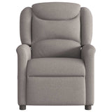Fauteuil inclinable électrique Taupe Tissu