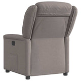 Fauteuil inclinable électrique Taupe Tissu