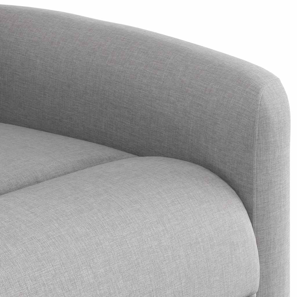 Fauteuil inclinable électrique gris nuage tissu