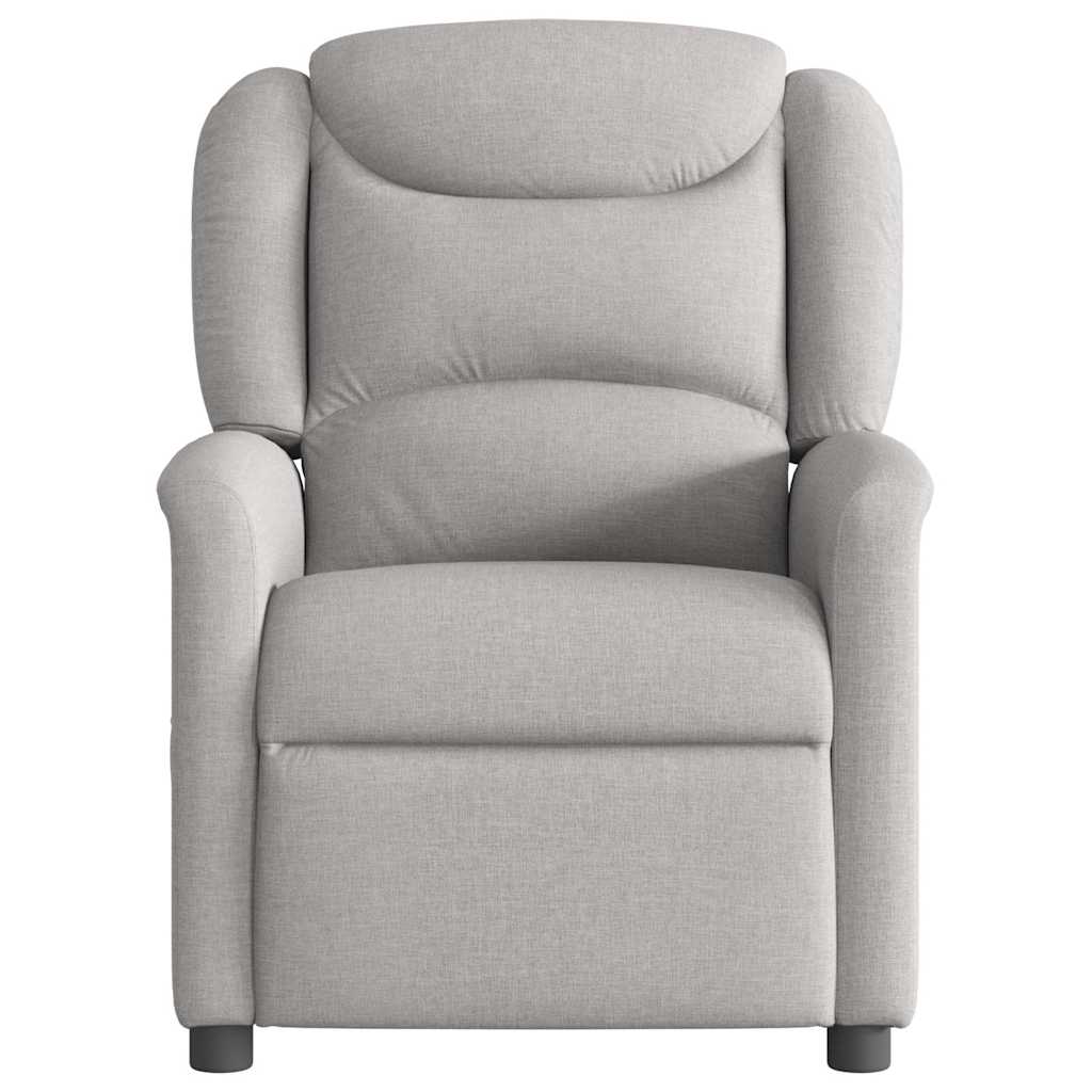 Fauteuil inclinable électrique gris nuage tissu