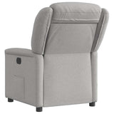 Fauteuil inclinable électrique gris nuage tissu