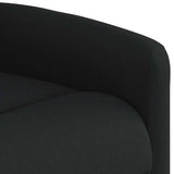 Fauteuil de massage inclinable électrique Noir Tissu
