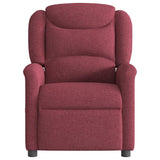 Fauteuil de massage inclinable électrique Rouge bordeaux Tissu