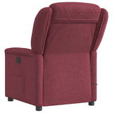 Fauteuil de massage inclinable électrique Rouge bordeaux Tissu