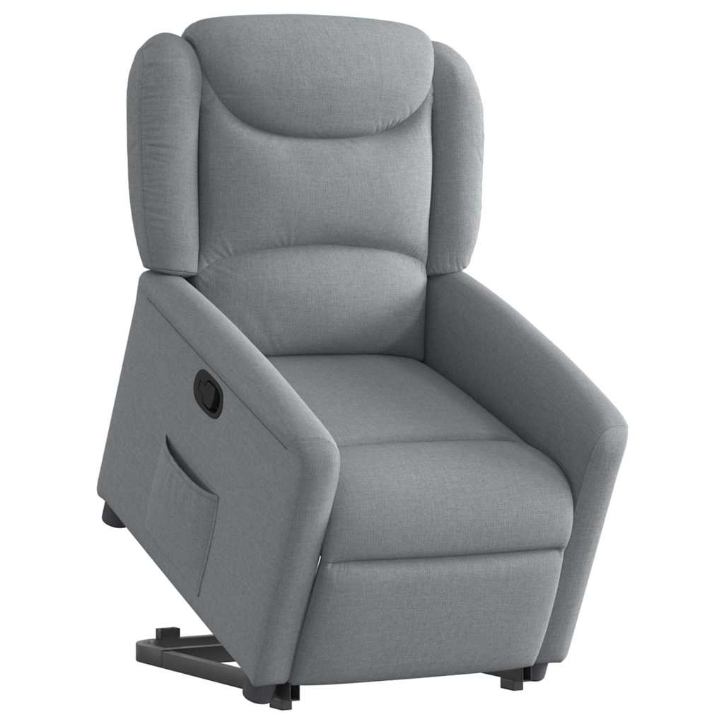 Fauteuil inclinable Gris clair Tissu