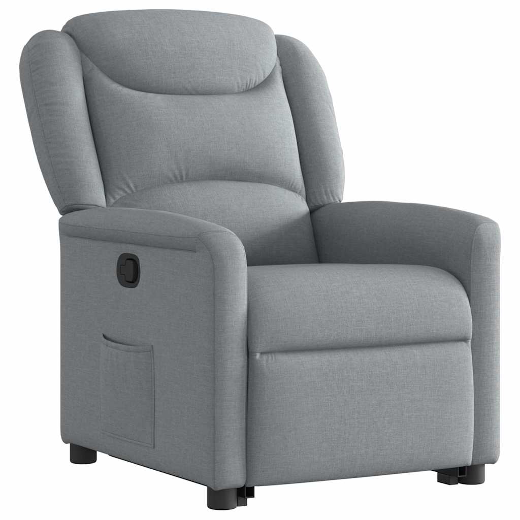 Fauteuil inclinable Gris clair Tissu
