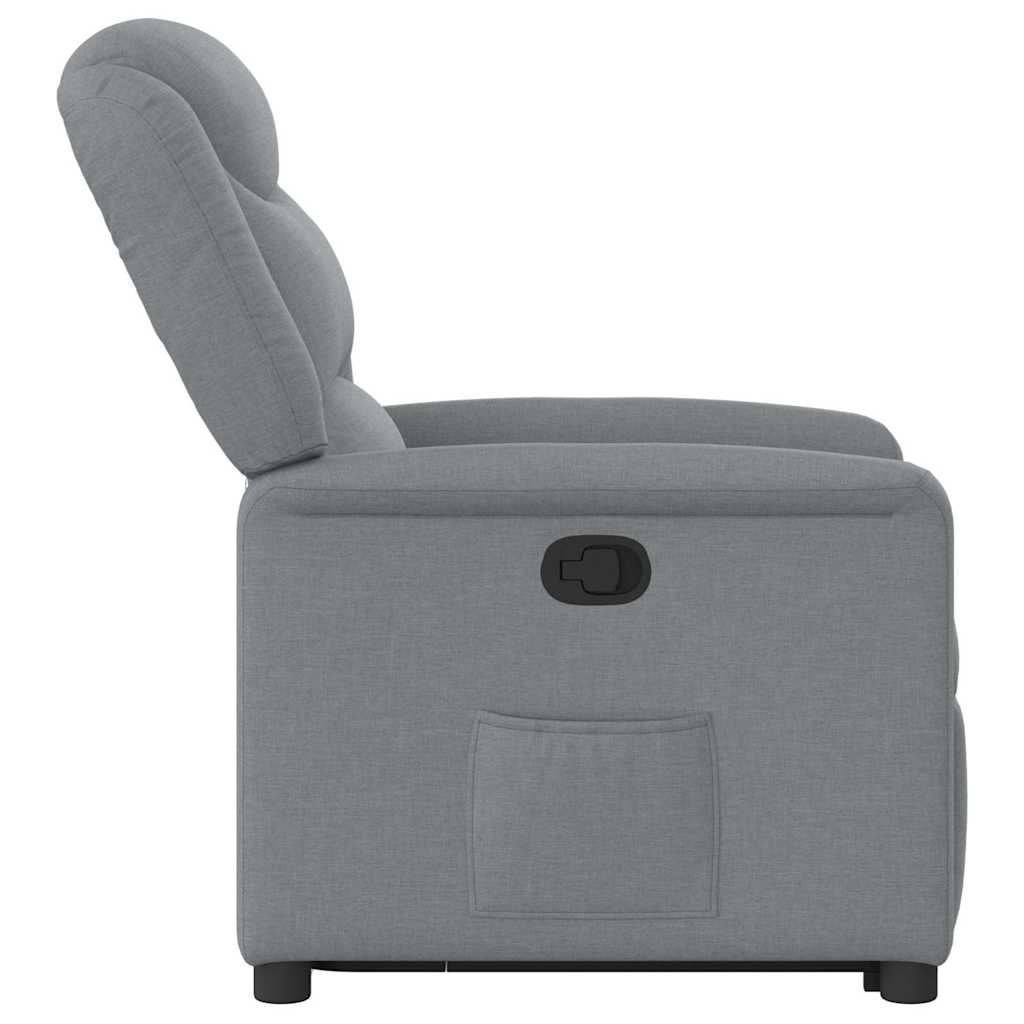 Fauteuil inclinable Gris clair Tissu