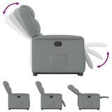 Fauteuil inclinable Gris clair Tissu