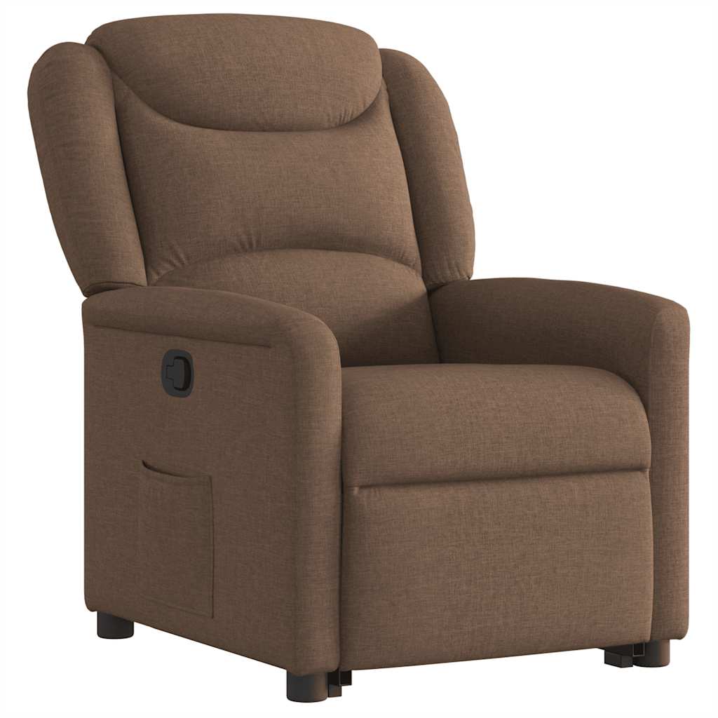 Fauteuil inclinable Marron Tissu