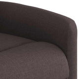 Fauteuil inclinable marron foncé tissu