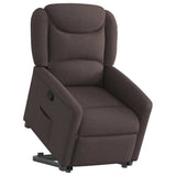 Fauteuil inclinable marron foncé tissu