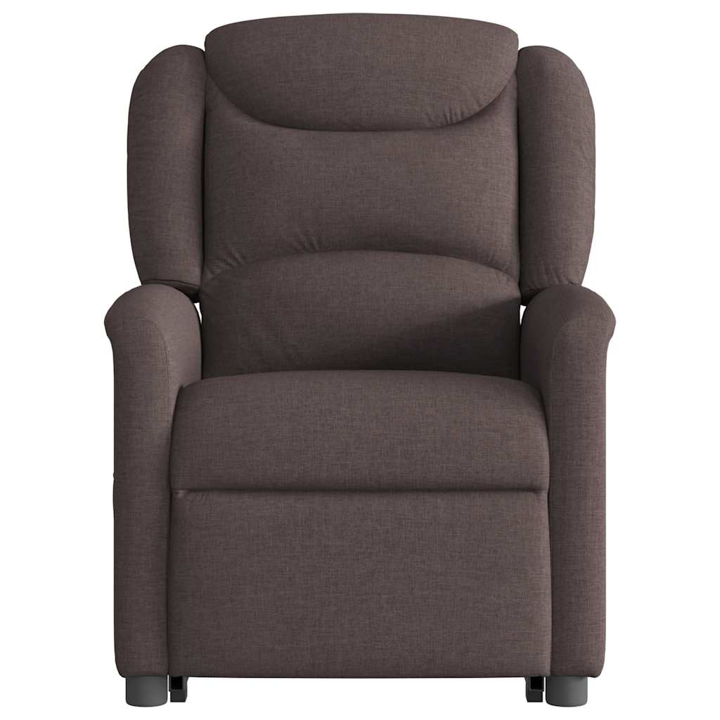 Fauteuil inclinable marron foncé tissu