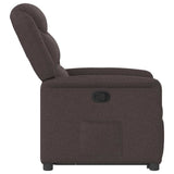 Fauteuil inclinable marron foncé tissu