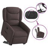 Fauteuil inclinable marron foncé tissu