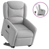 Fauteuil inclinable gris nuage tissu