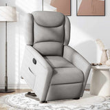 Fauteuil inclinable gris nuage tissu